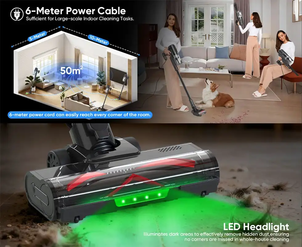 Corded Stick Vacuum Cleaner