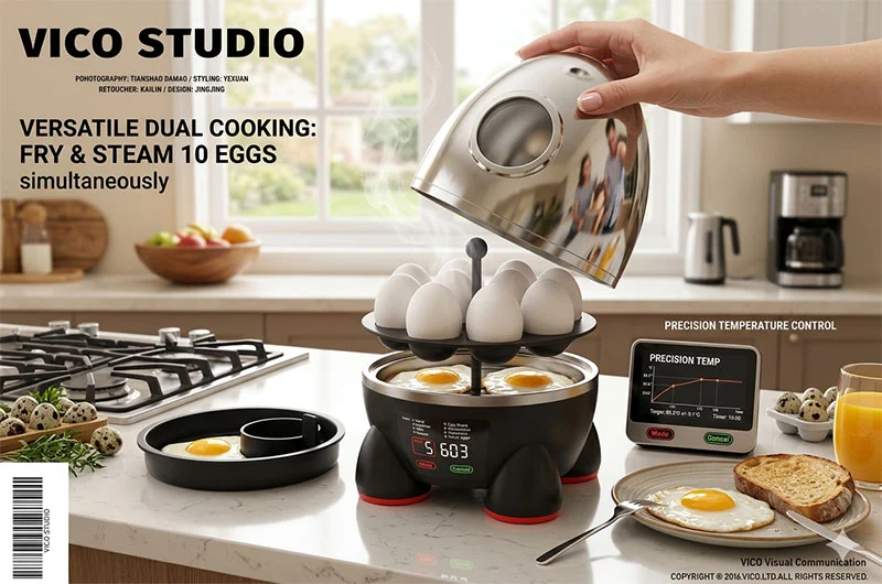 10-Egg Electric Steamer