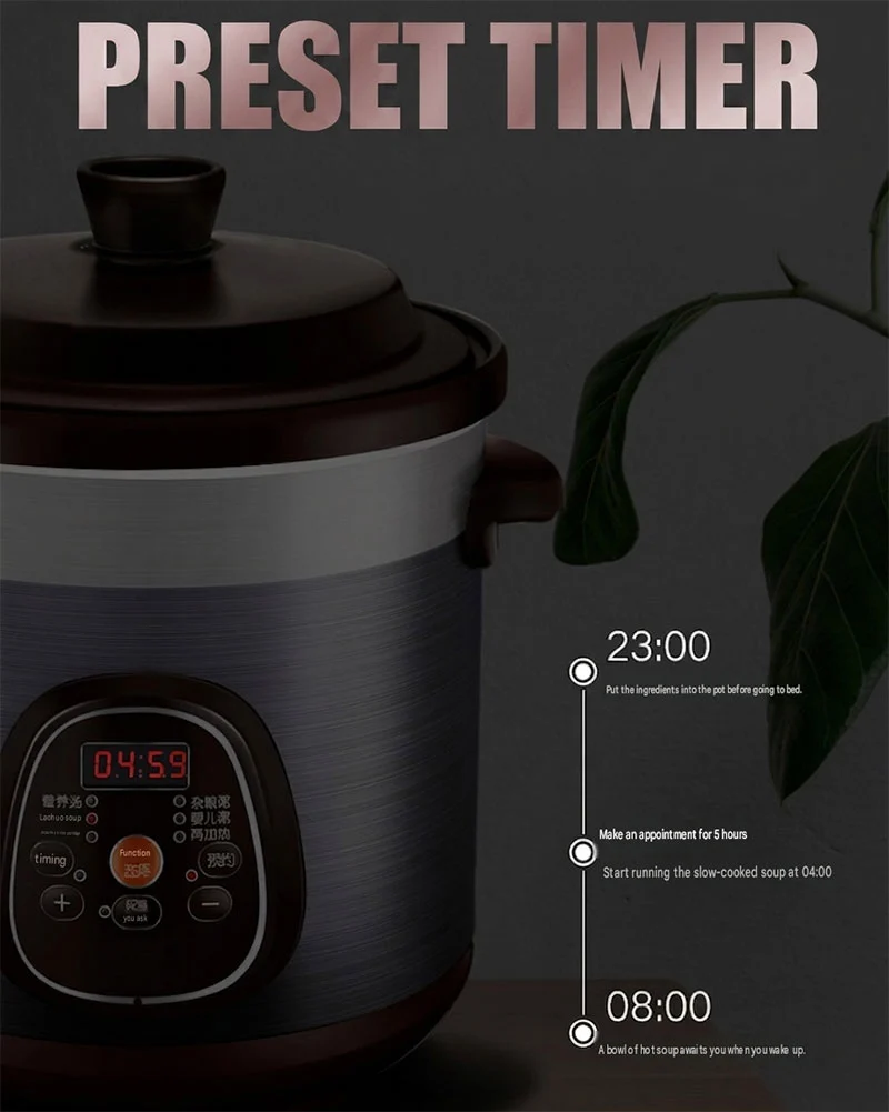 Digital Ceramic Slow Cooker
