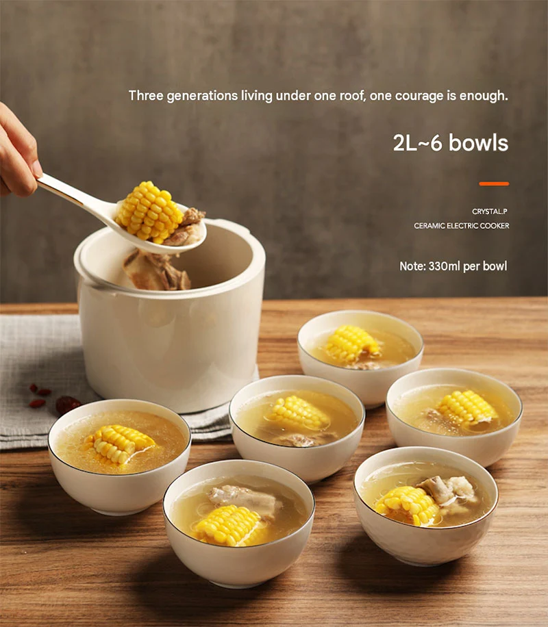 2.2L Stainless Steel Stew Pot