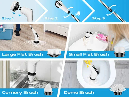 Cordless Electric Spin Scrubber