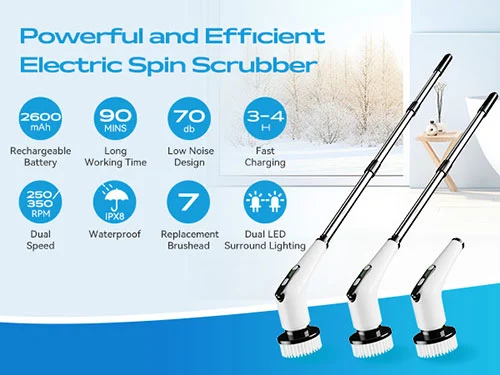 Cordless Electric Spin Scrubber